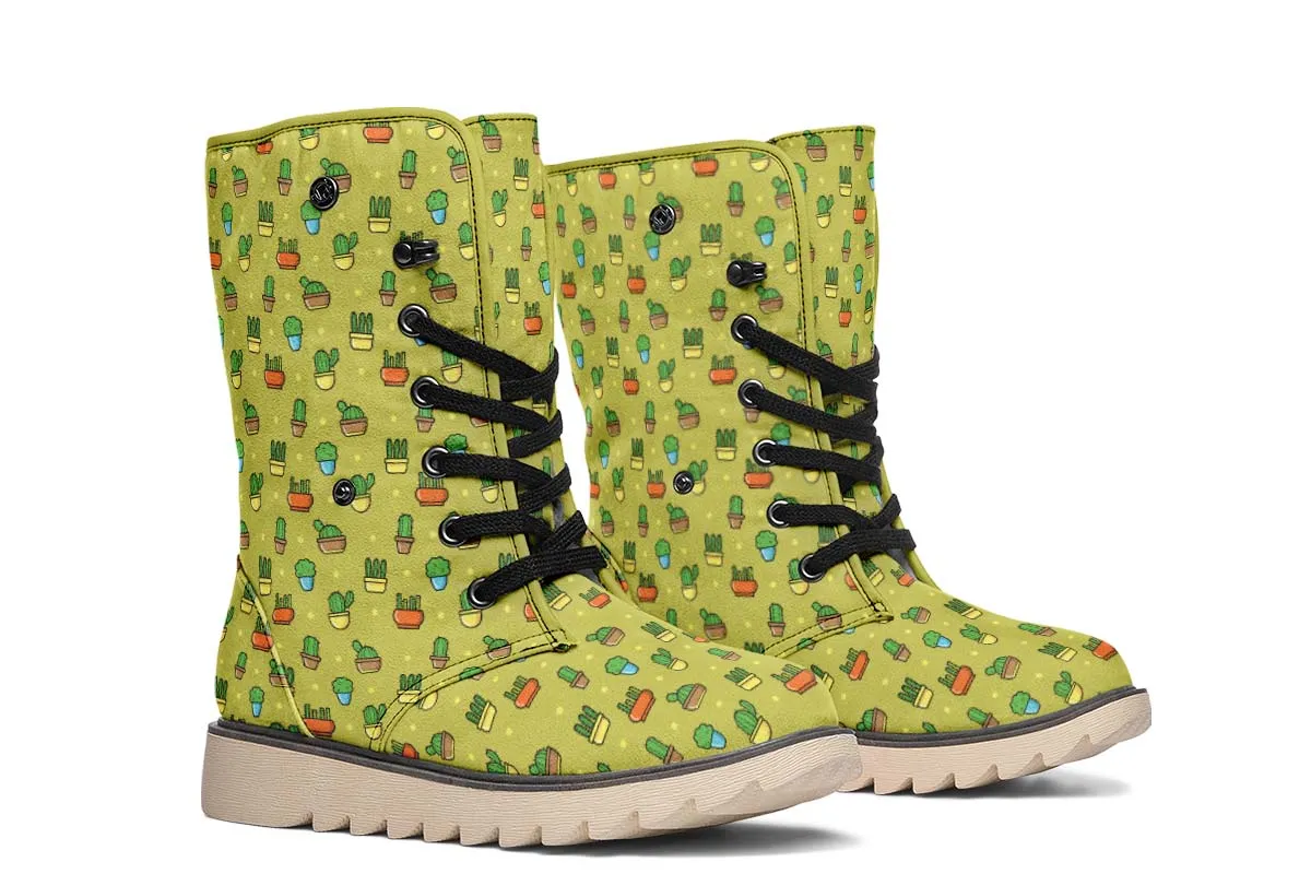 8 Bit Potted Plants Polar Vibe Boots