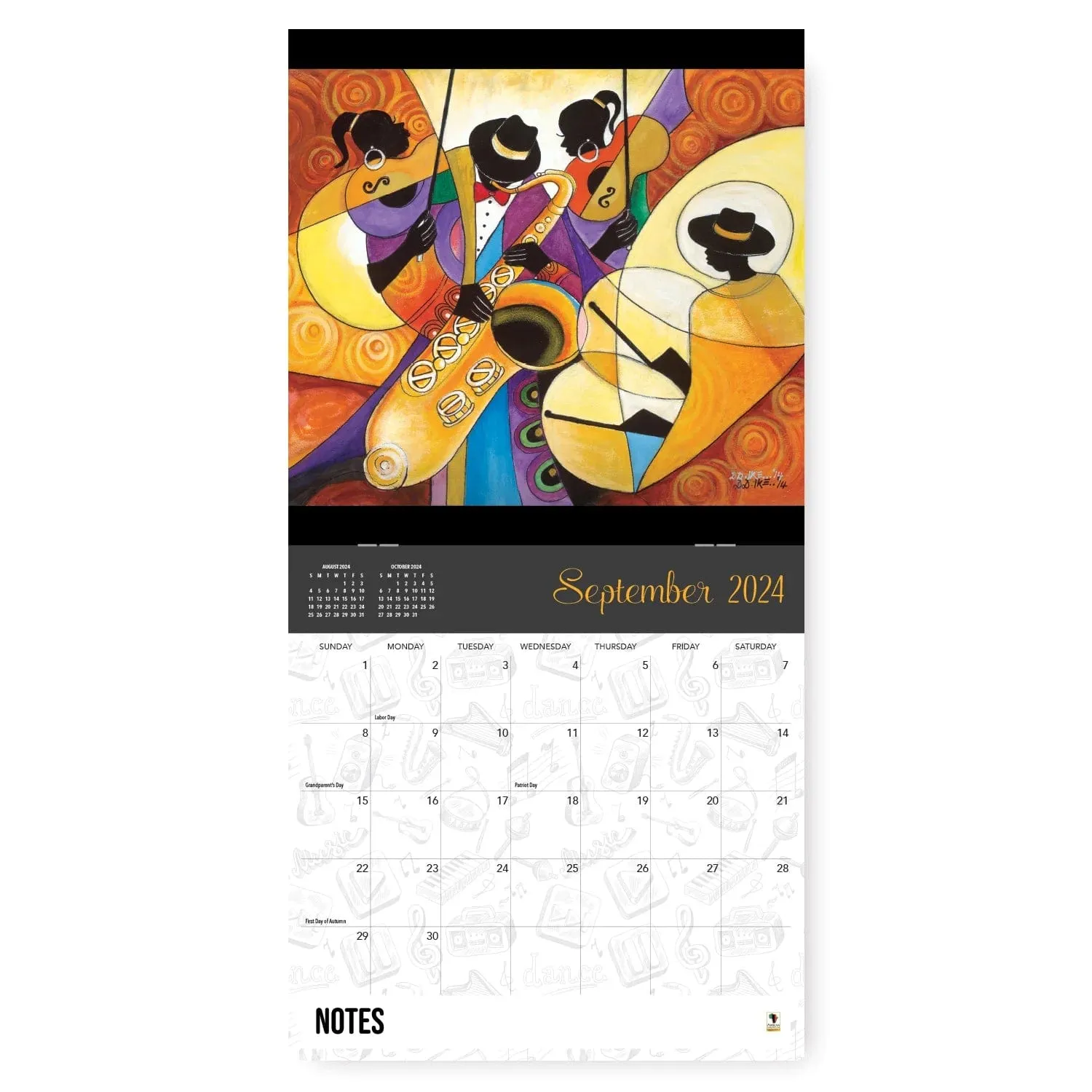 All That Jazz by D.D. Ike: 2024 African American Wall Calendar