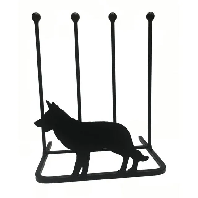 Alsatian Black Steel Two Pair Boot Rack