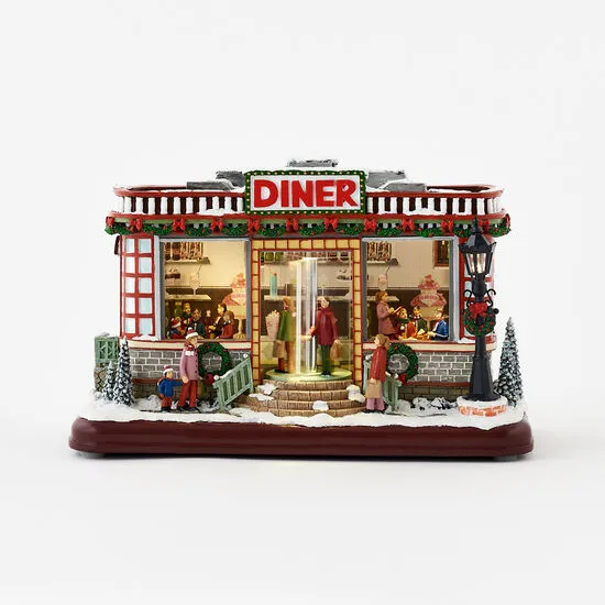 Animated Diner w/Lights & Music, 12" x 7.5" (5)