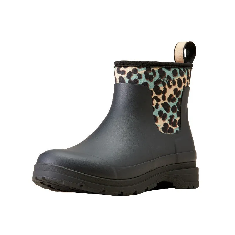 Ariat Kelmarsh Shortie Waterproof Ladies Wellington Boot - Leopard Camo