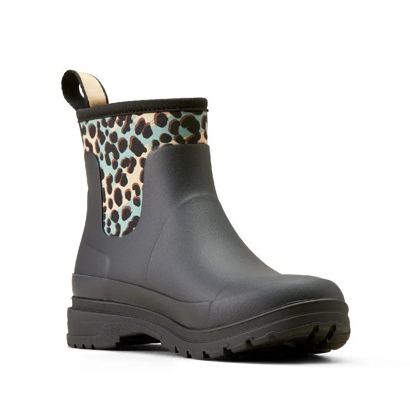 Ariat Kelmarsh Shortie Waterproof Ladies Wellington Boot - Leopard Camo