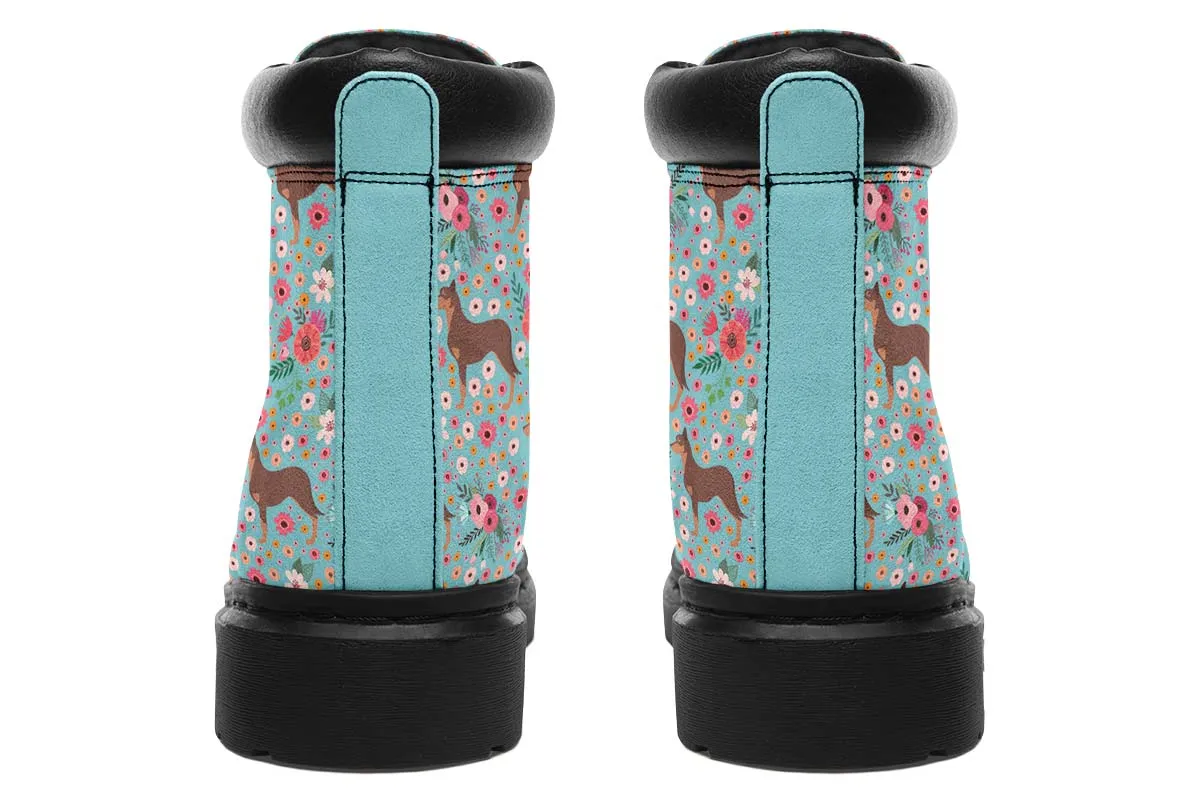 Australian Kelpie Flower Classic Vibe Boots