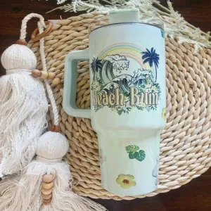 Beach Waves Design Insulated Tumbler