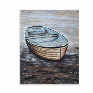 Blue Brown Canvas Art Work Realism Style