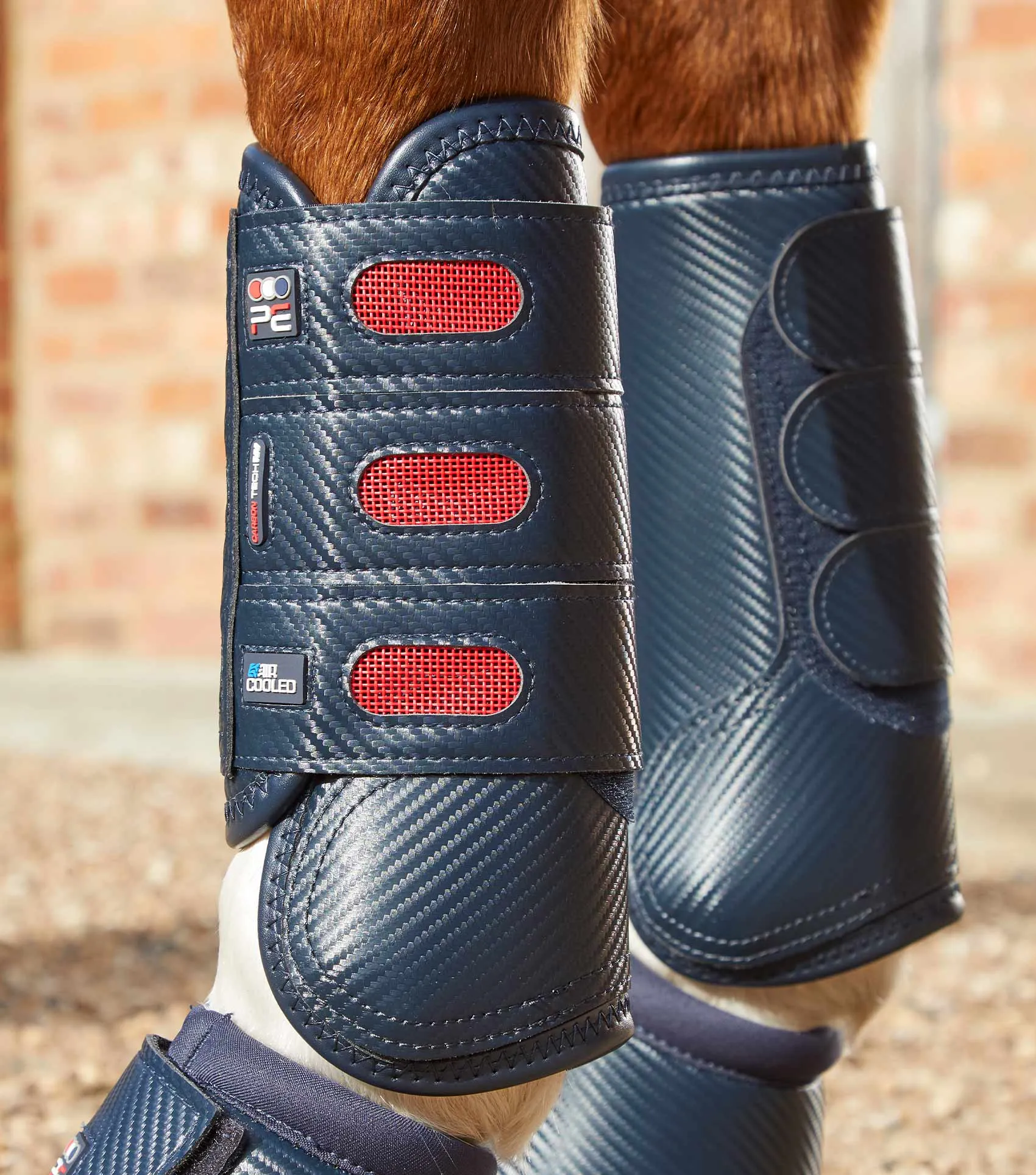 Carbon Tech Air Cooled Eventing Boots Navy Front