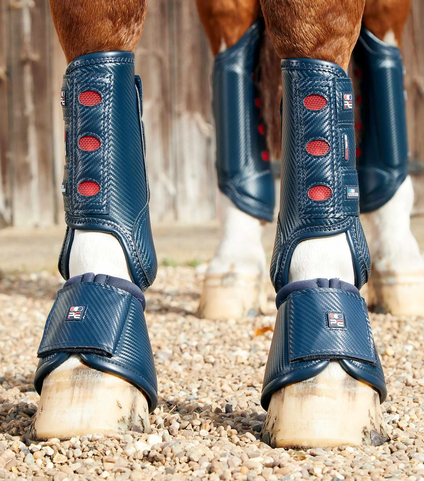 Carbon Tech Air Cooled Eventing Boots Navy Front