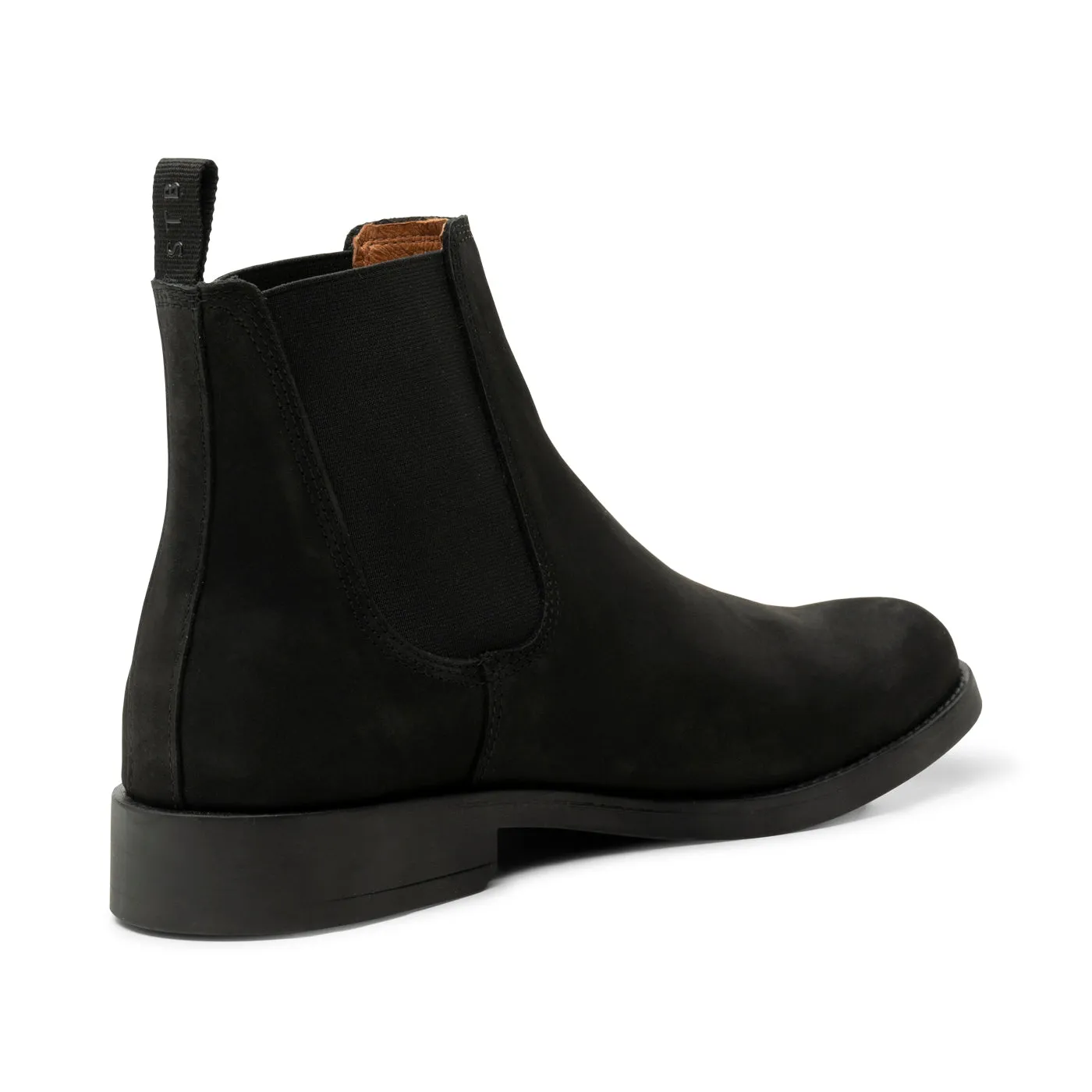 Charles chelsea boot leather - BLACK