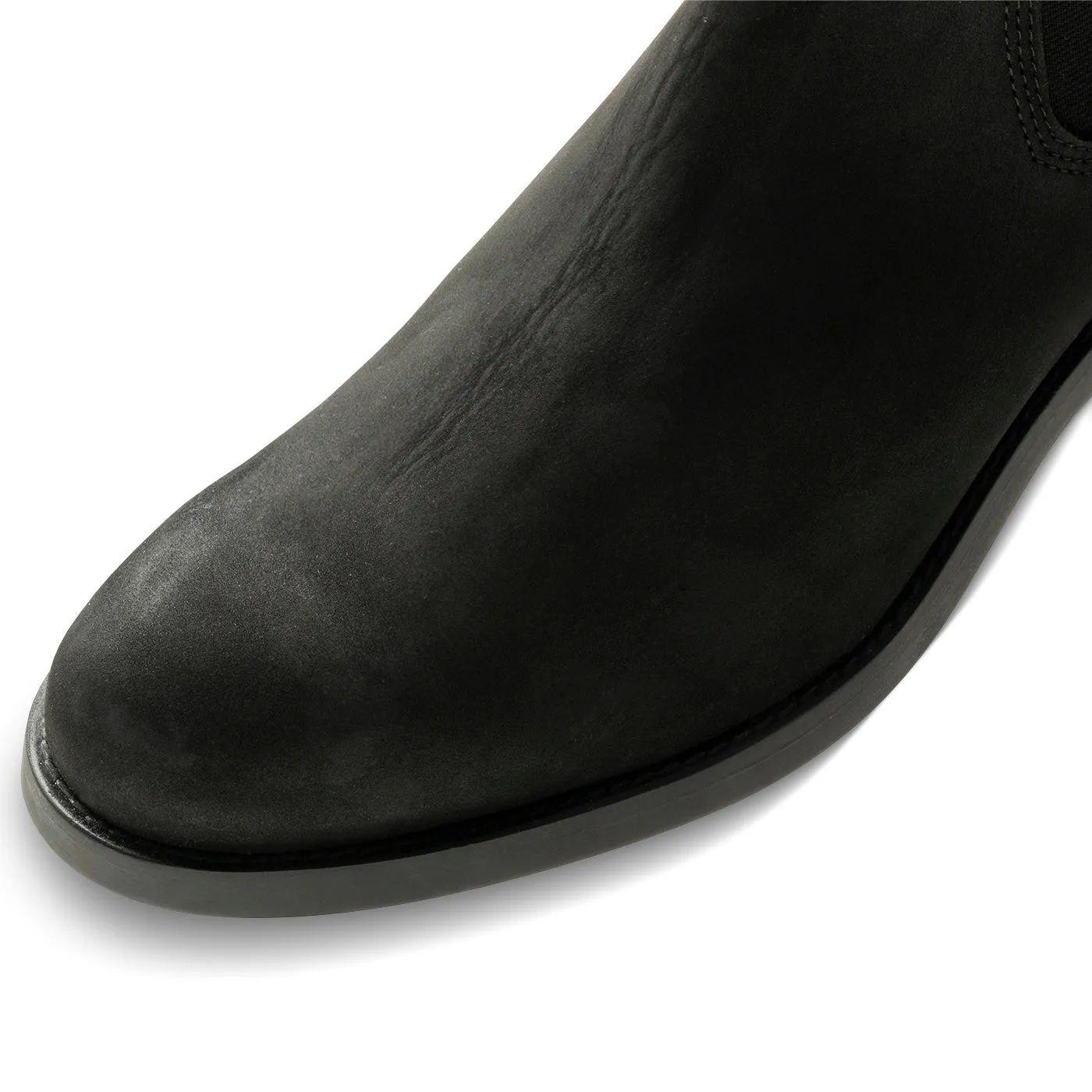 Charles chelsea boot leather - BLACK