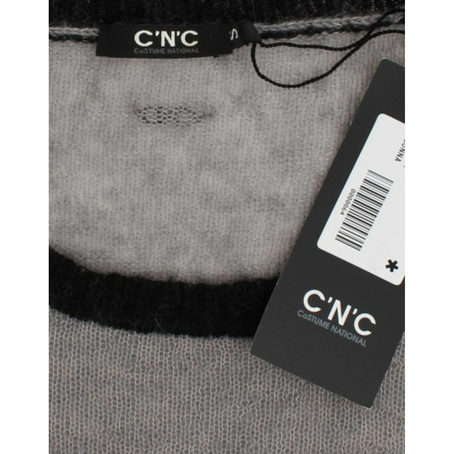 Costume National Chic Asymmetric Embellished Knit Sweater