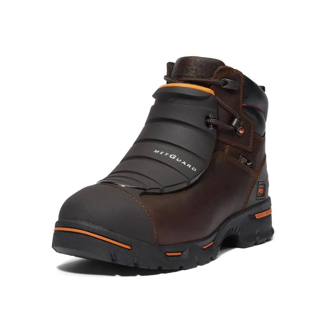 Endurance 6 Inch Steel-Toe PR Met Guard Work Boot Brown