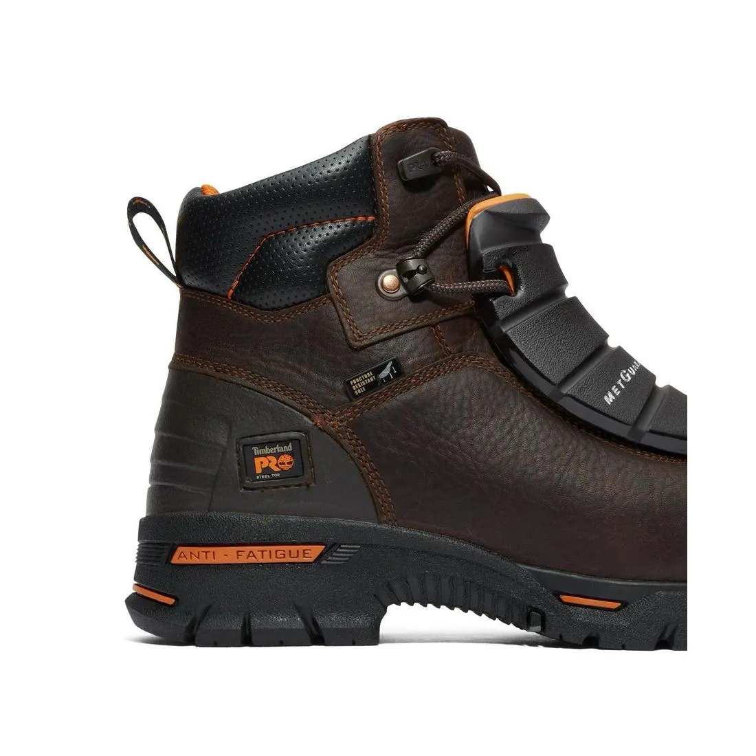 Endurance 6 Inch Steel-Toe PR Met Guard Work Boot Brown