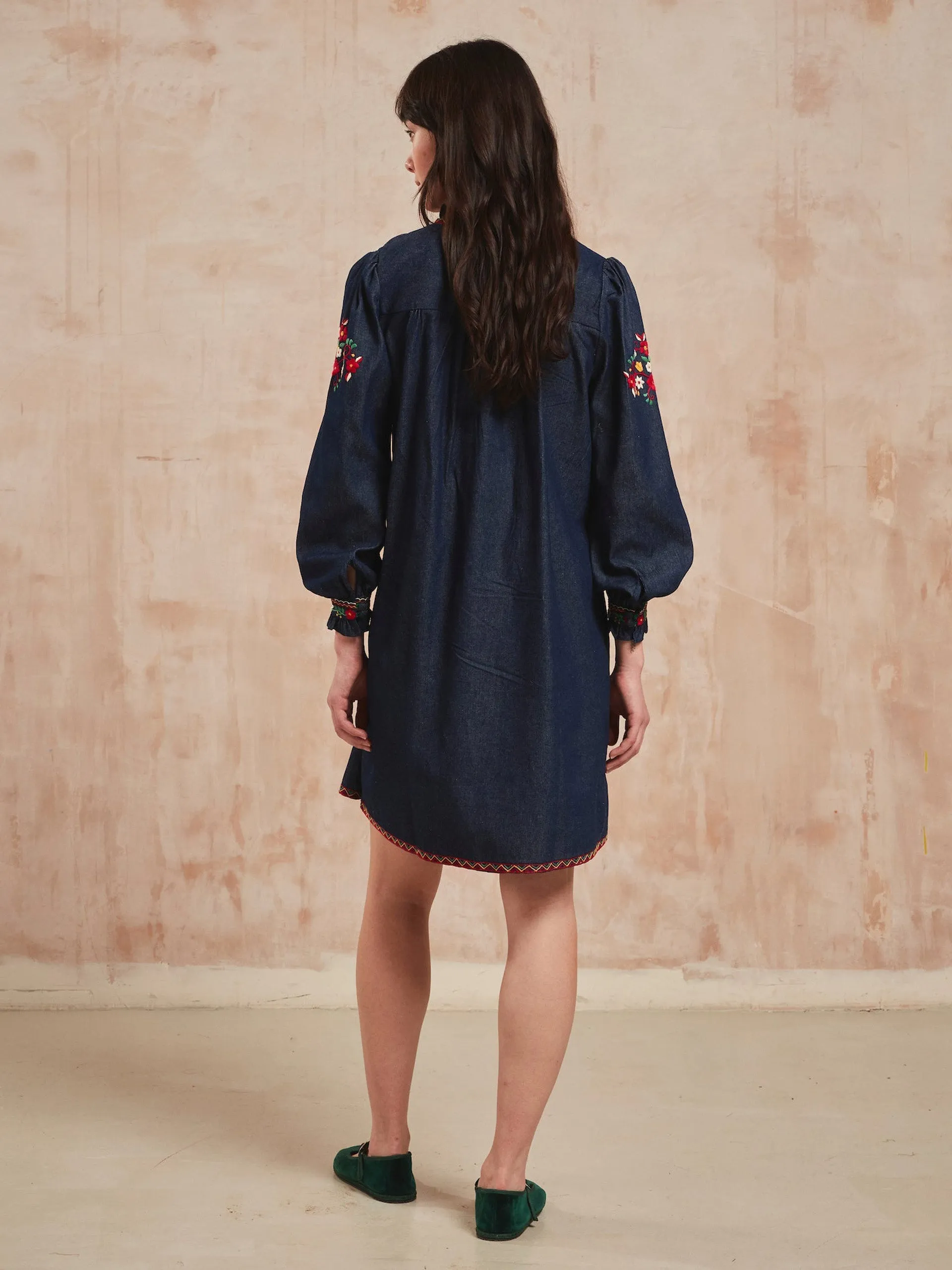 Folk denim Nell mini dress