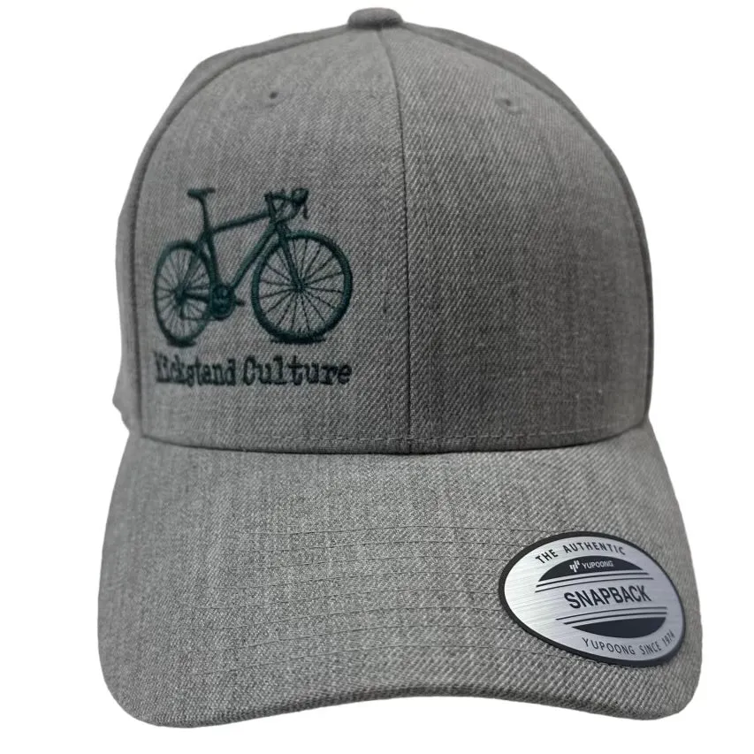 Kickstand Culture Baseball Cap, Road Bicycle Embroidery, Acrylic / Wool Blend