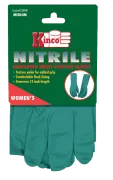 Kinco 2399W 13" Women's Green Textured Nitrile Gauntlet Gloves (One Dozen)