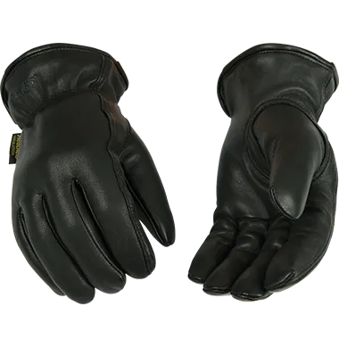 Kinco 93HK Lined Grain Goatskin Black Drivers Gloves (one dozen)