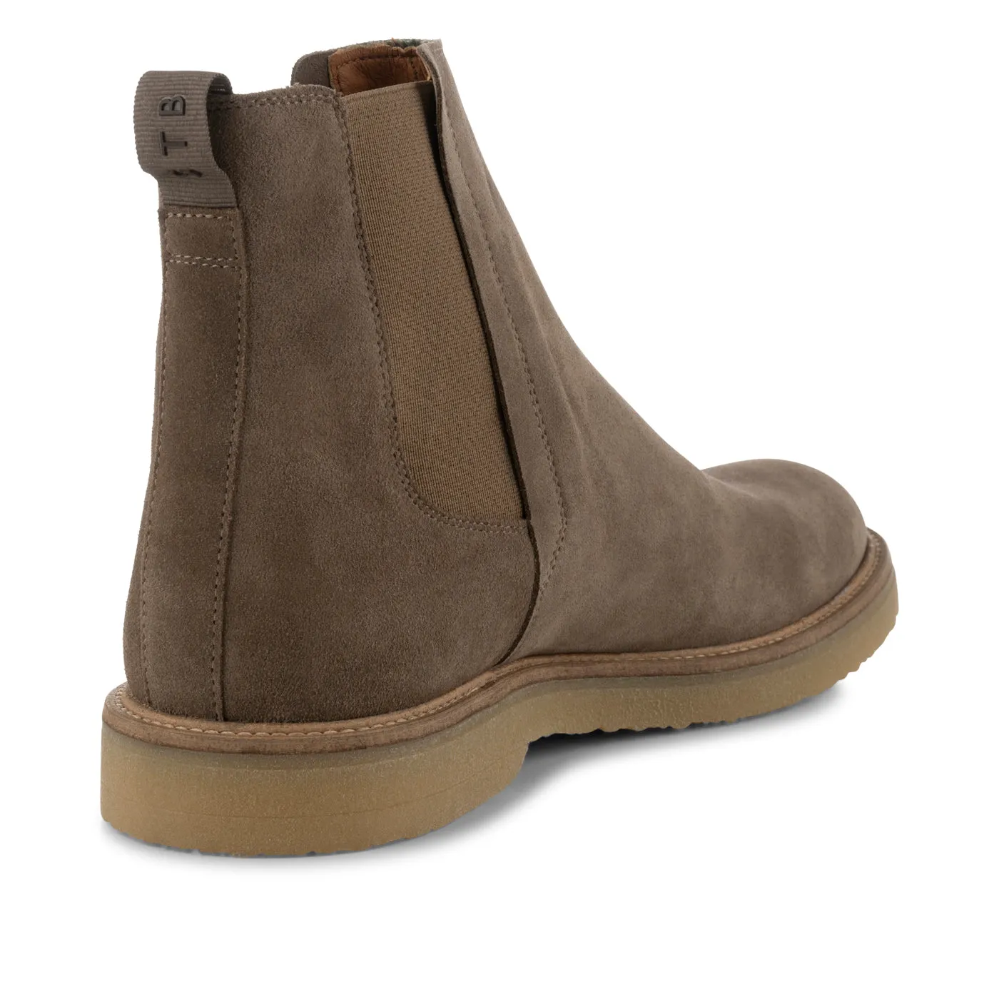 Kip chelsea boot suede - TAUPE