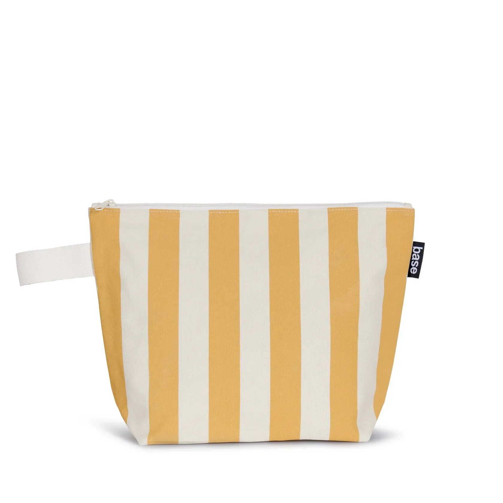 Mustard Stripe Large Stash Bag