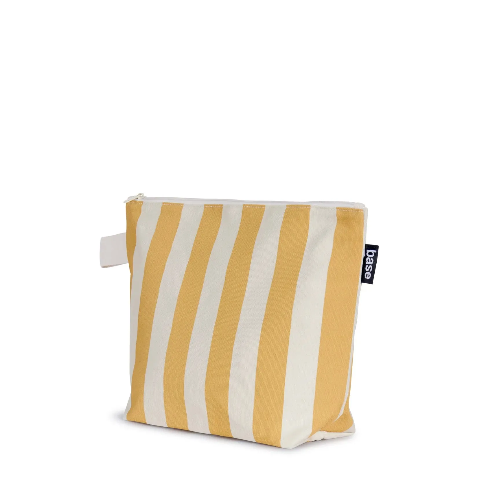 Mustard Stripe Large Stash Bag