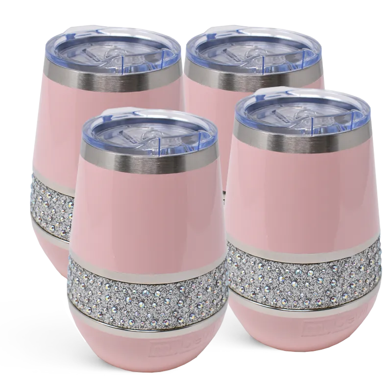 MyBevi 12 oz. Hollywood Rocks Tumbler - 4 Pack Bundle