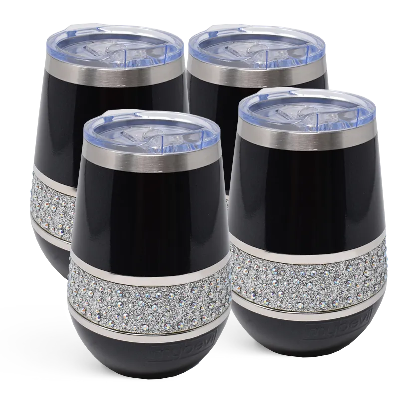 MyBevi 12 oz. Hollywood Rocks Tumbler - 4 Pack Bundle