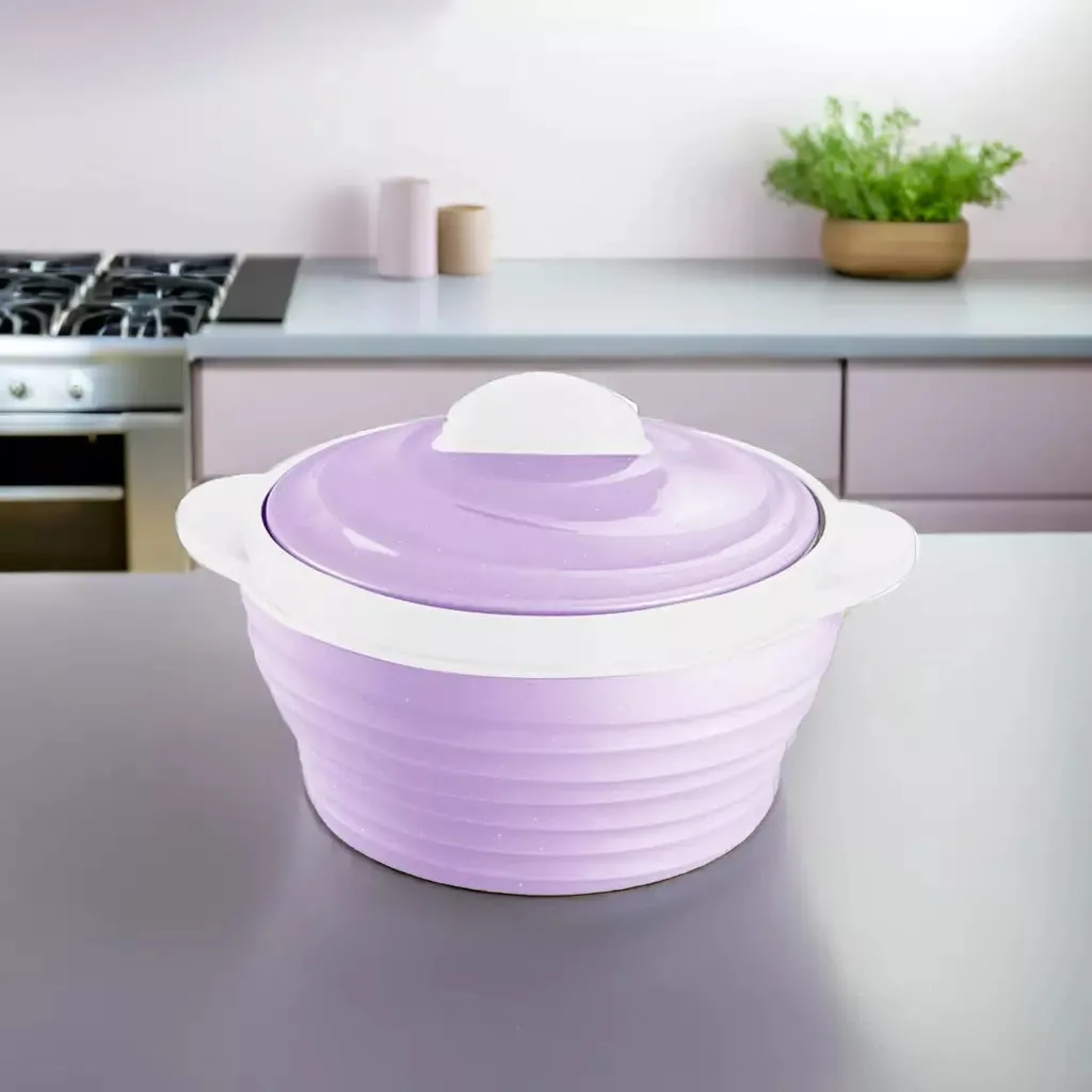 Nayasa Purple Cornello Casserole - 2000ml Stainless Steel with Lid