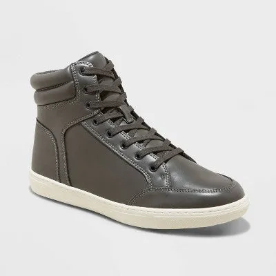 New - Goodfellow & Co Men's High Top Faux Leather Sneakers Boots for Men