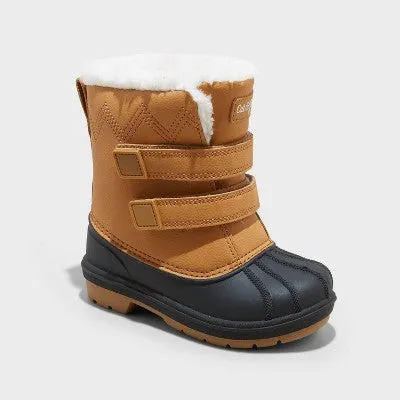 New - Toddler Boys' Denver Winter Boots - Cat & Jack Cognac 12T