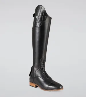 Passaggio Ladies Leather Field Tall Riding Boot Black