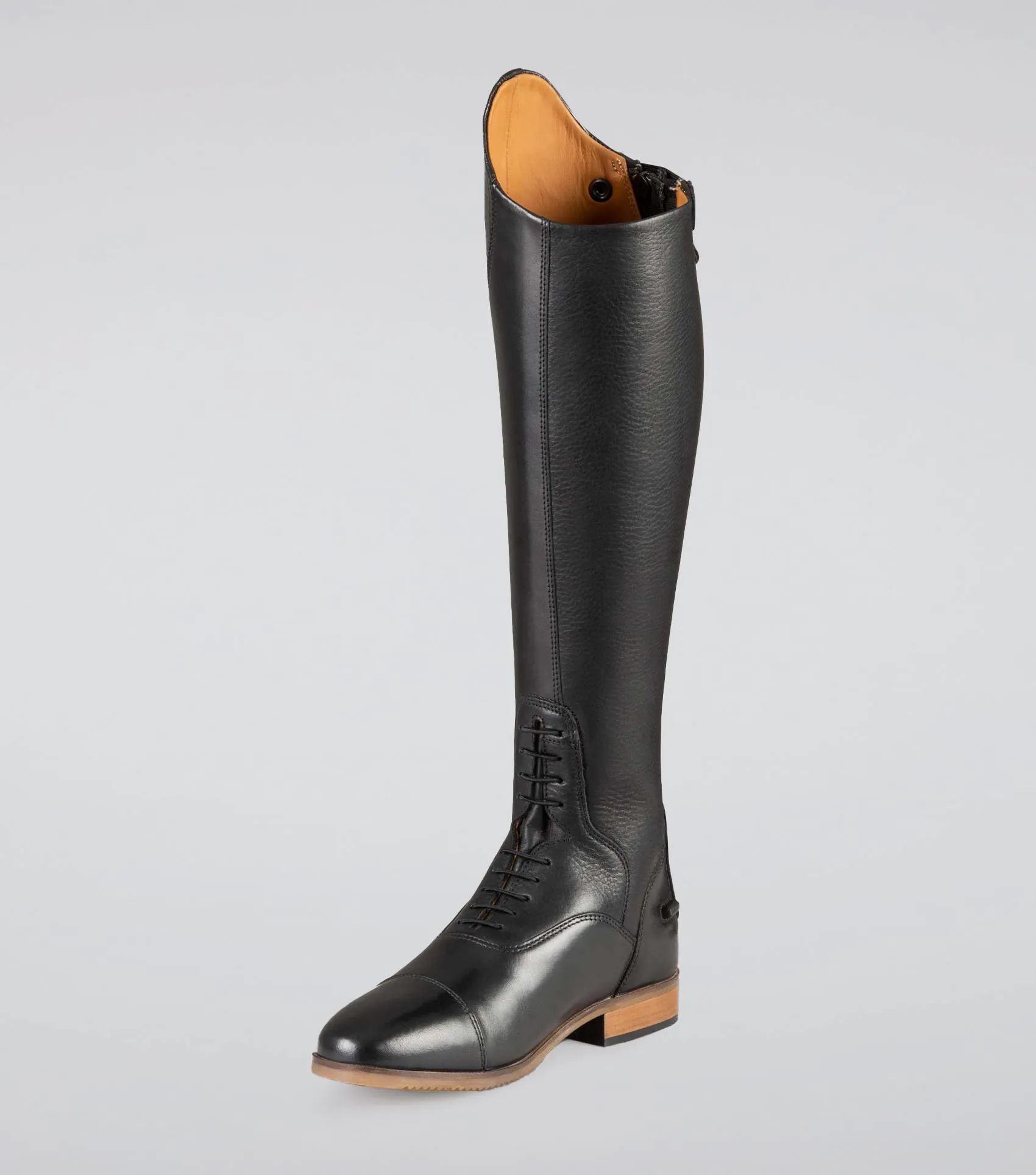 Passaggio Ladies Leather Field Tall Riding Boot Black