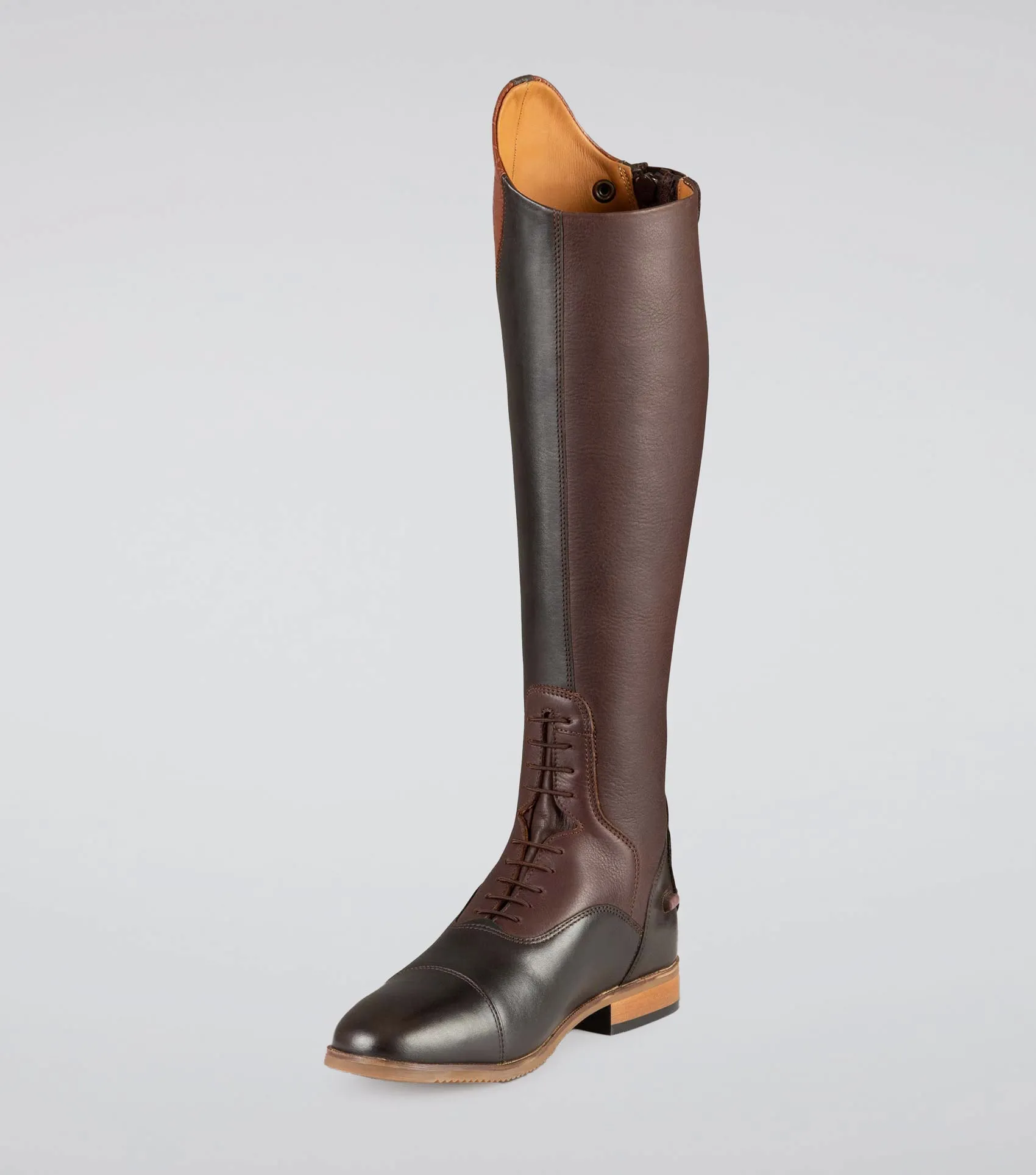 Passaggio Ladies Leather Field Tall Riding Boot Brown