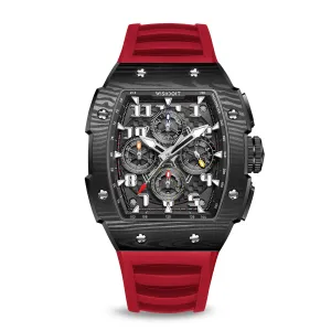 Racing | GT Chrono 2.0-Black Watch (Red Strap)