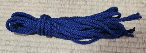 Luxurious Regal Blue Mulberry Silk Bondage Rope for Enhanced Play