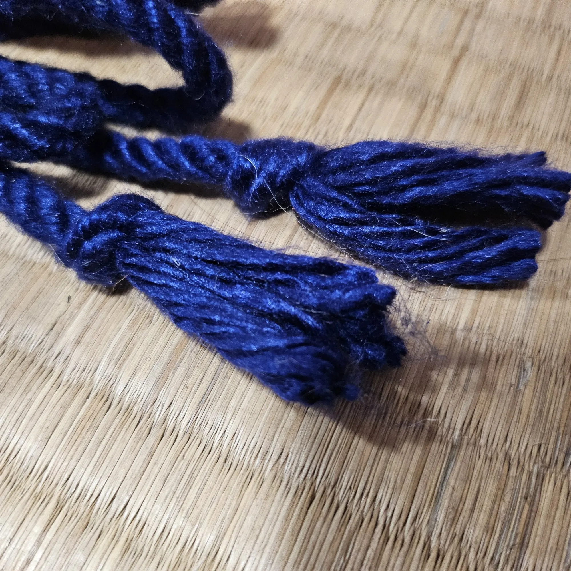 Luxurious Regal Blue Mulberry Silk Bondage Rope for Enhanced Play