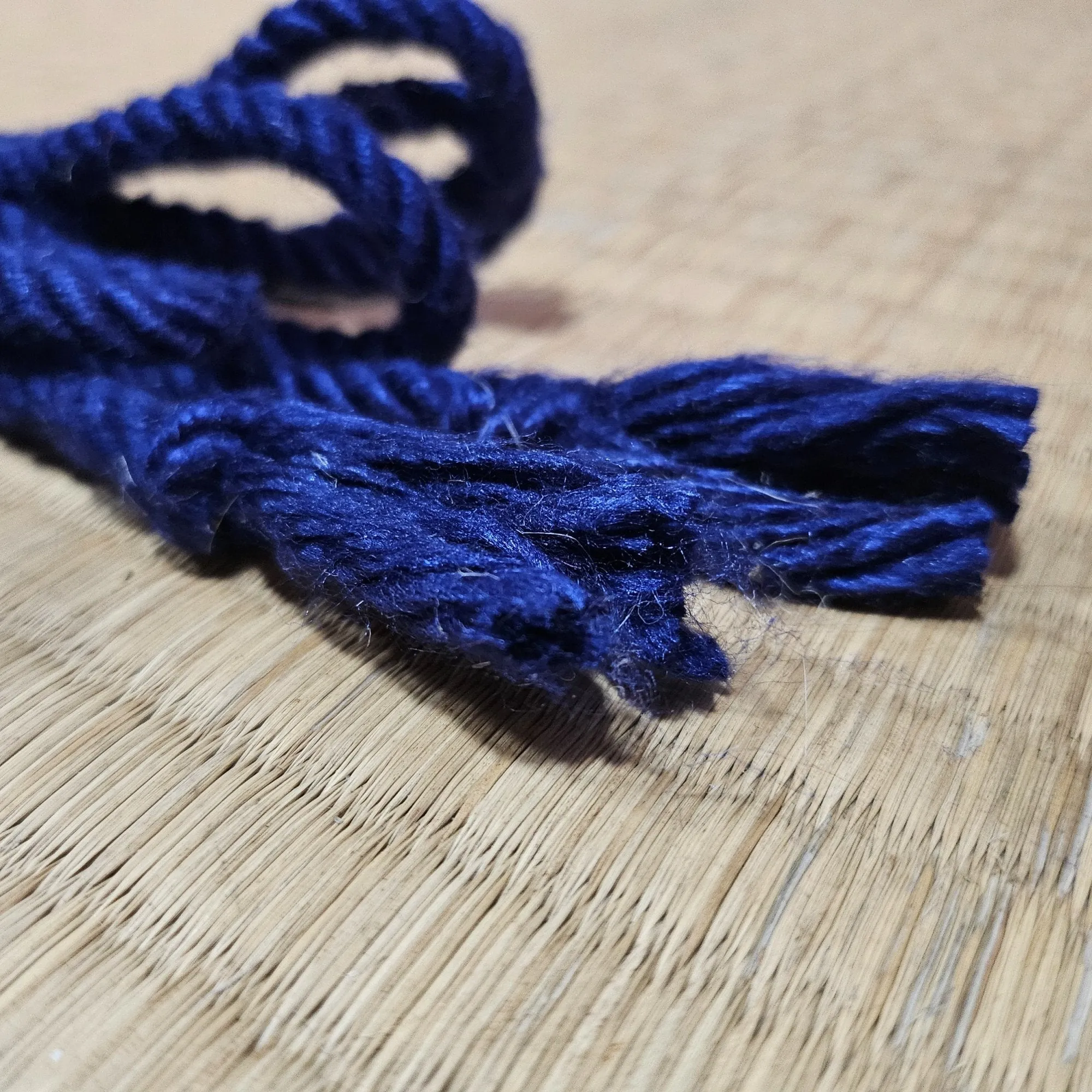 Luxurious Regal Blue Mulberry Silk Bondage Rope for Enhanced Play