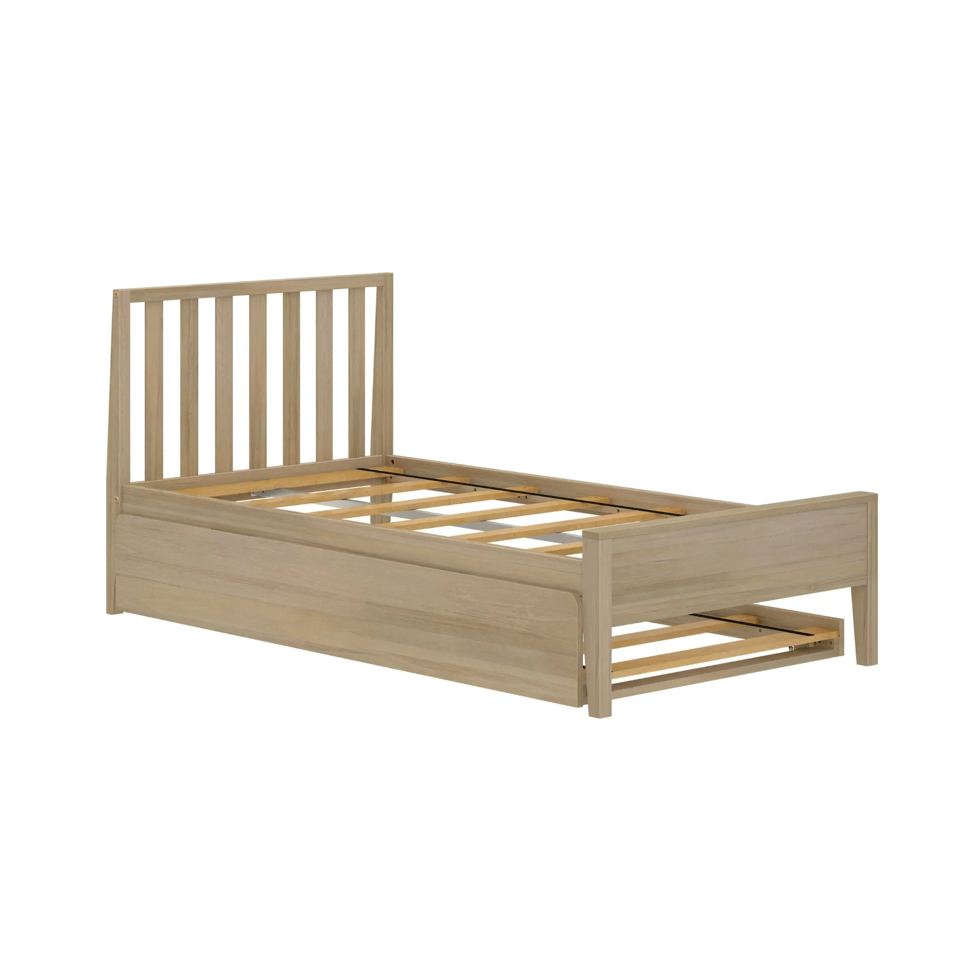 Scandinavian Twin Bed With Trundle