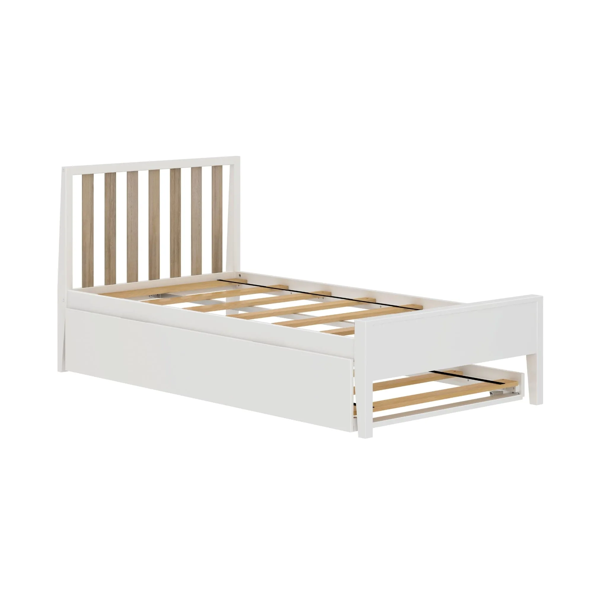 Scandinavian Twin Bed With Trundle