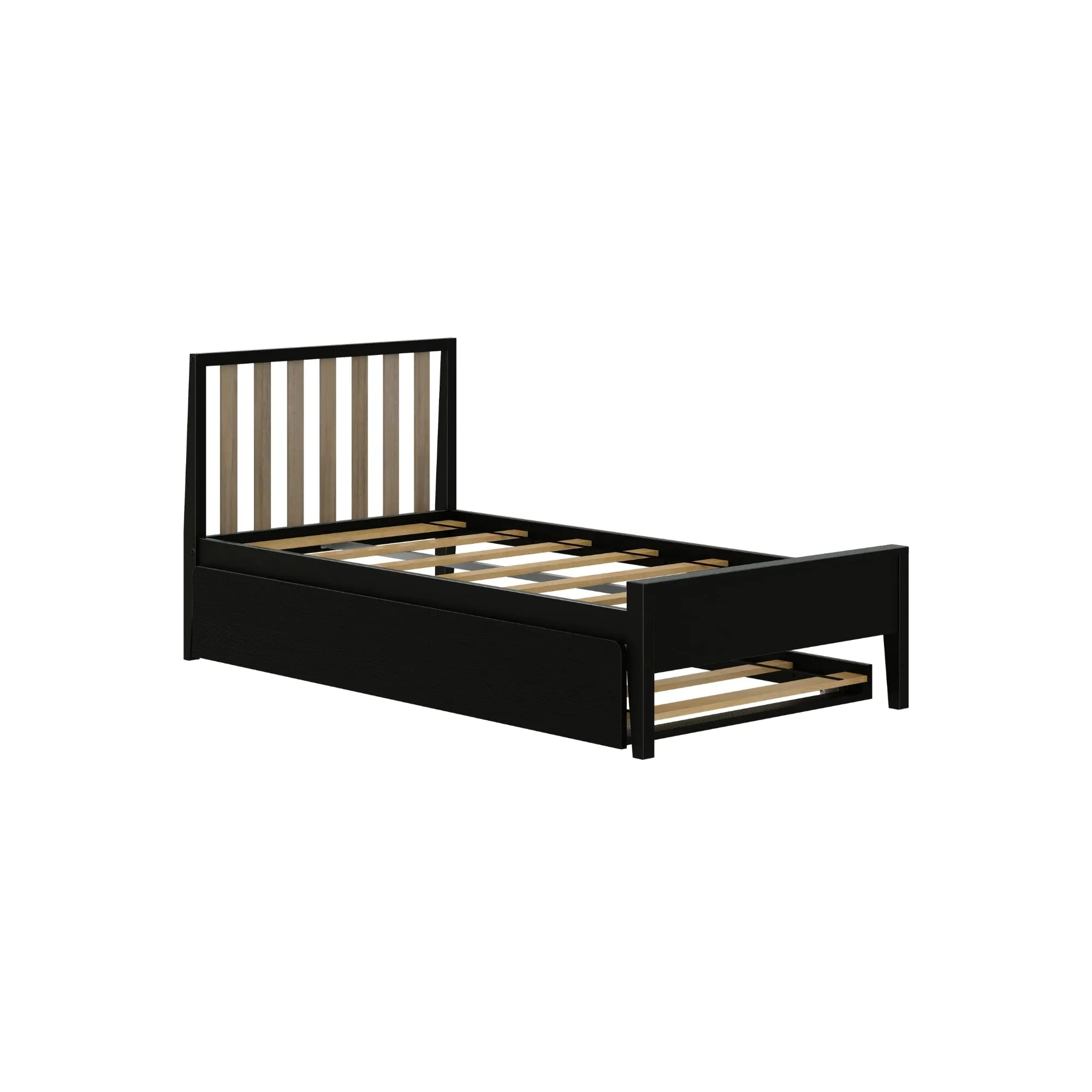 Scandinavian Twin Bed With Trundle