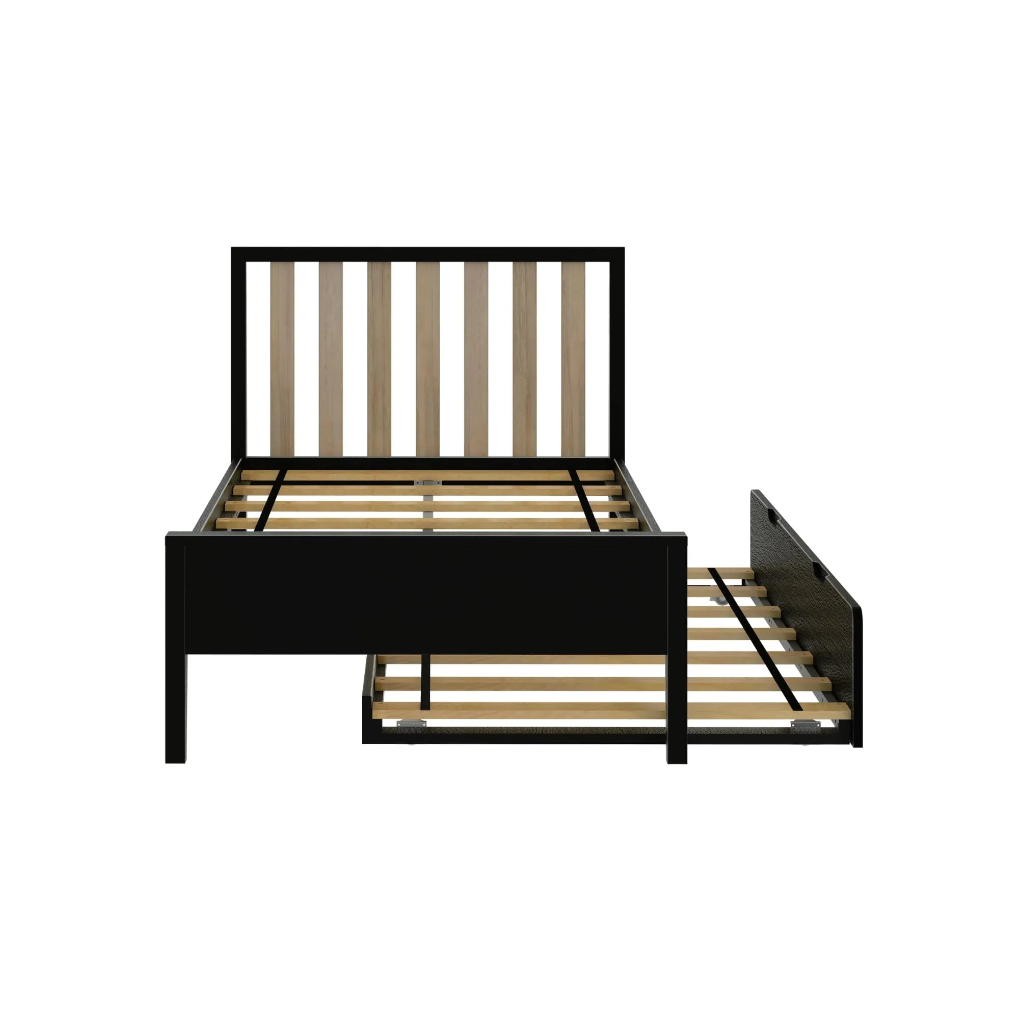 Scandinavian Twin Bed With Trundle