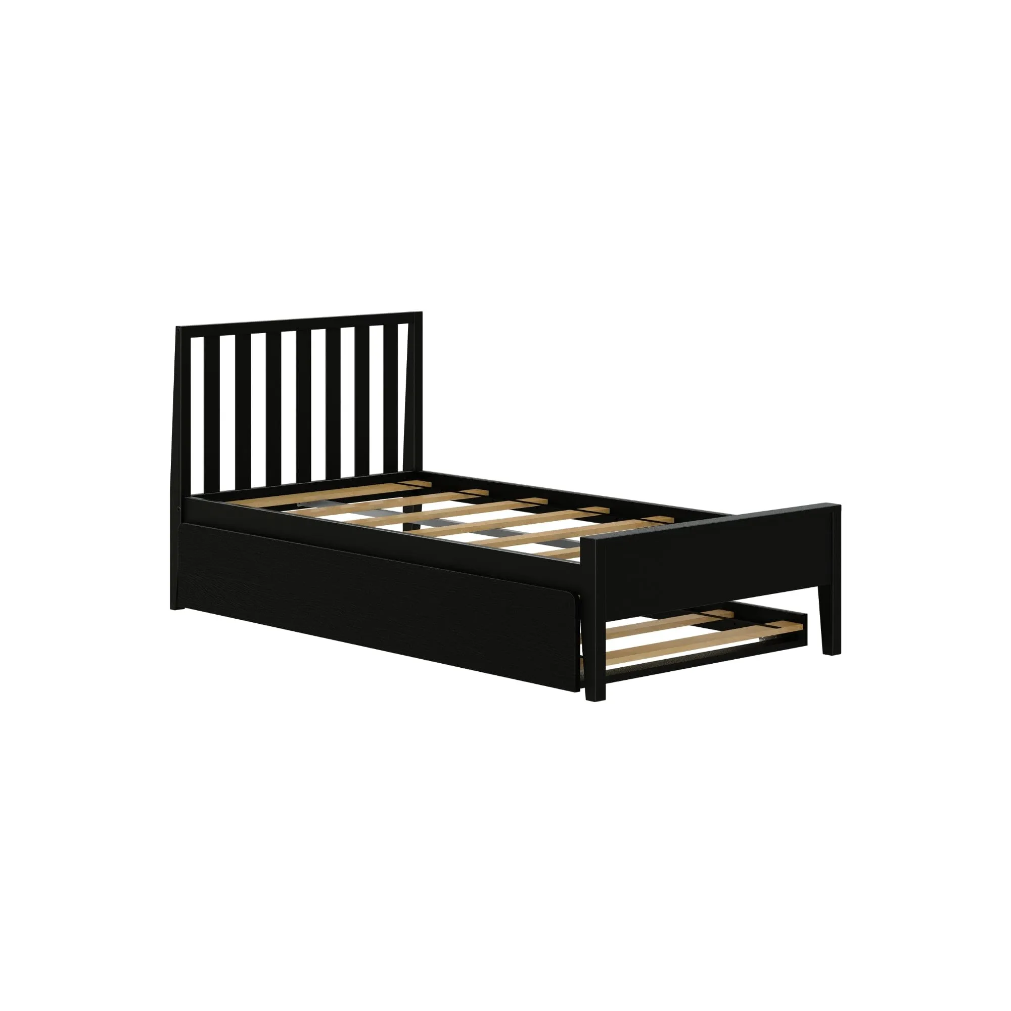 Scandinavian Twin Bed With Trundle