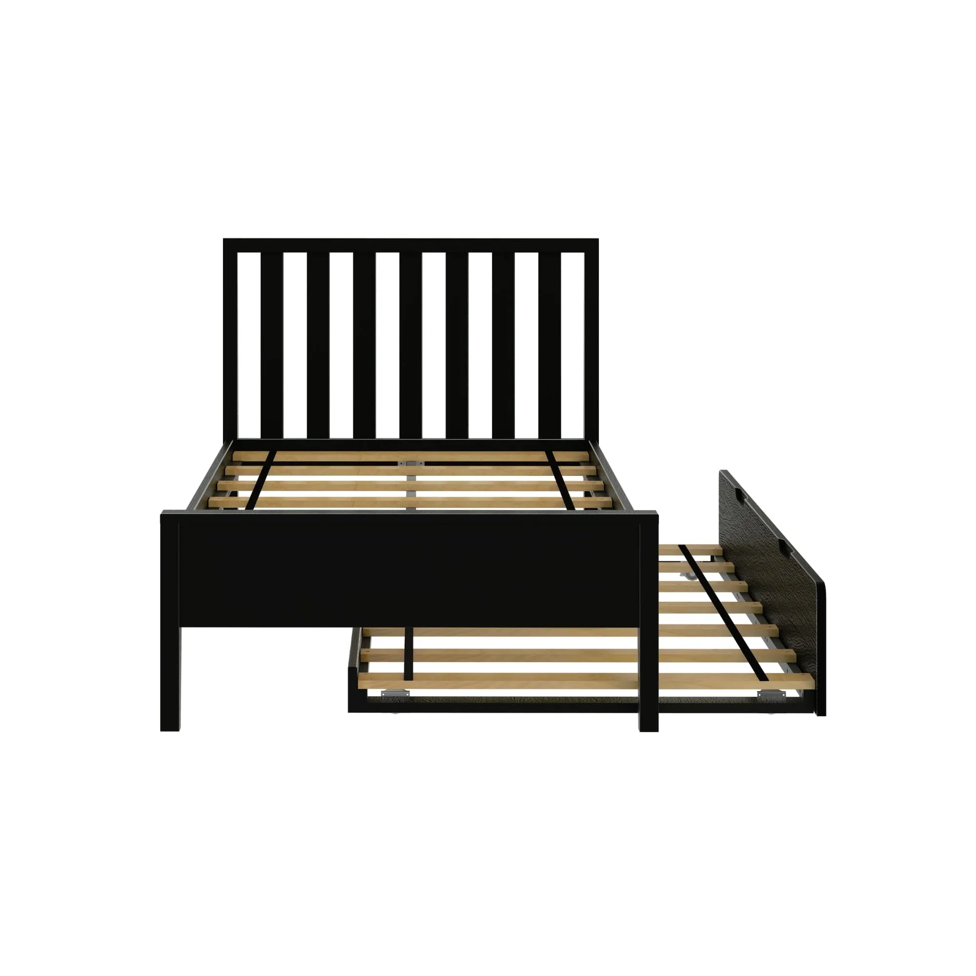 Scandinavian Twin Bed With Trundle