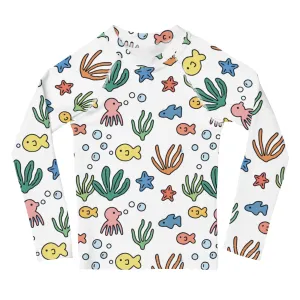 Sea Animals Kids Rash Guard