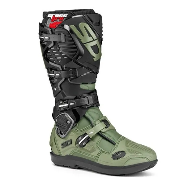 Sidi Crossfire 3 SRS Army Black Motocross Boots