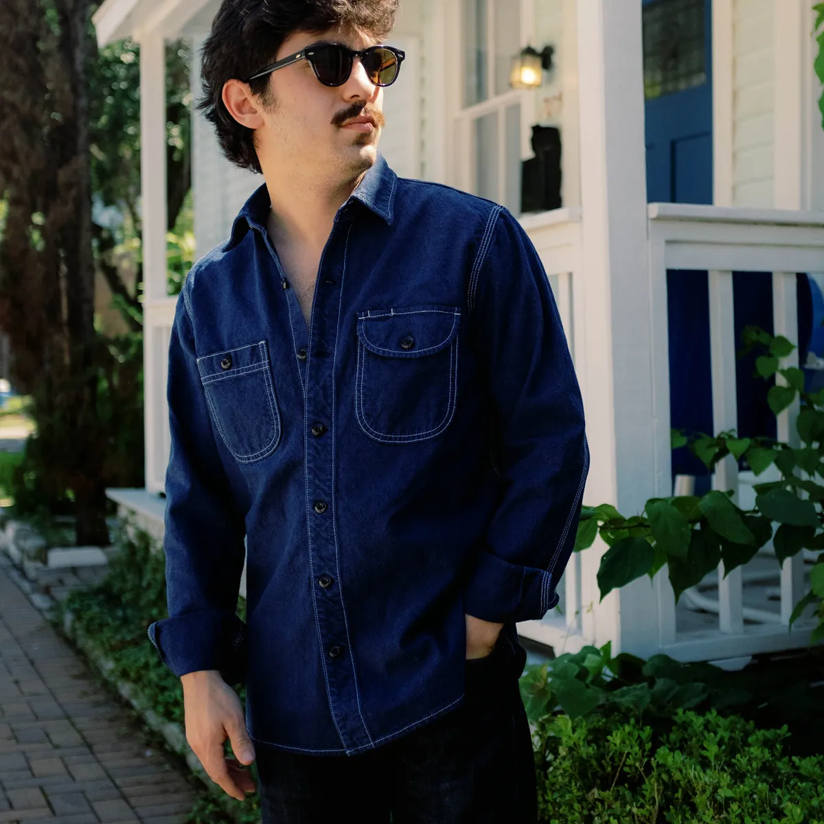 WORK SHIRT - OVERDYED BLUE